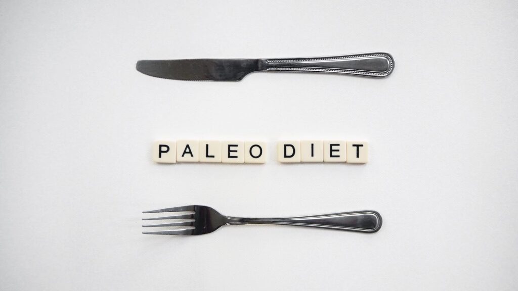 Text of Paleo Diet on Scrabble Tiles
