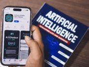 Chat GPT for Creative Writing: Unleashing the Power of AI in the World of Words Webpage of Ai Chatbot, a prototype AI Smith Open chatbot, is seen on the website of OpenAI, on a apple smartphone. Examples, capabilities, and limitations are shown.