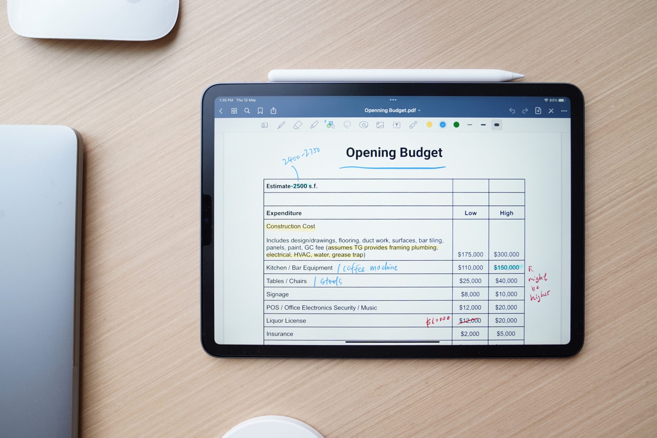 a tablet with a a tablet with a screen