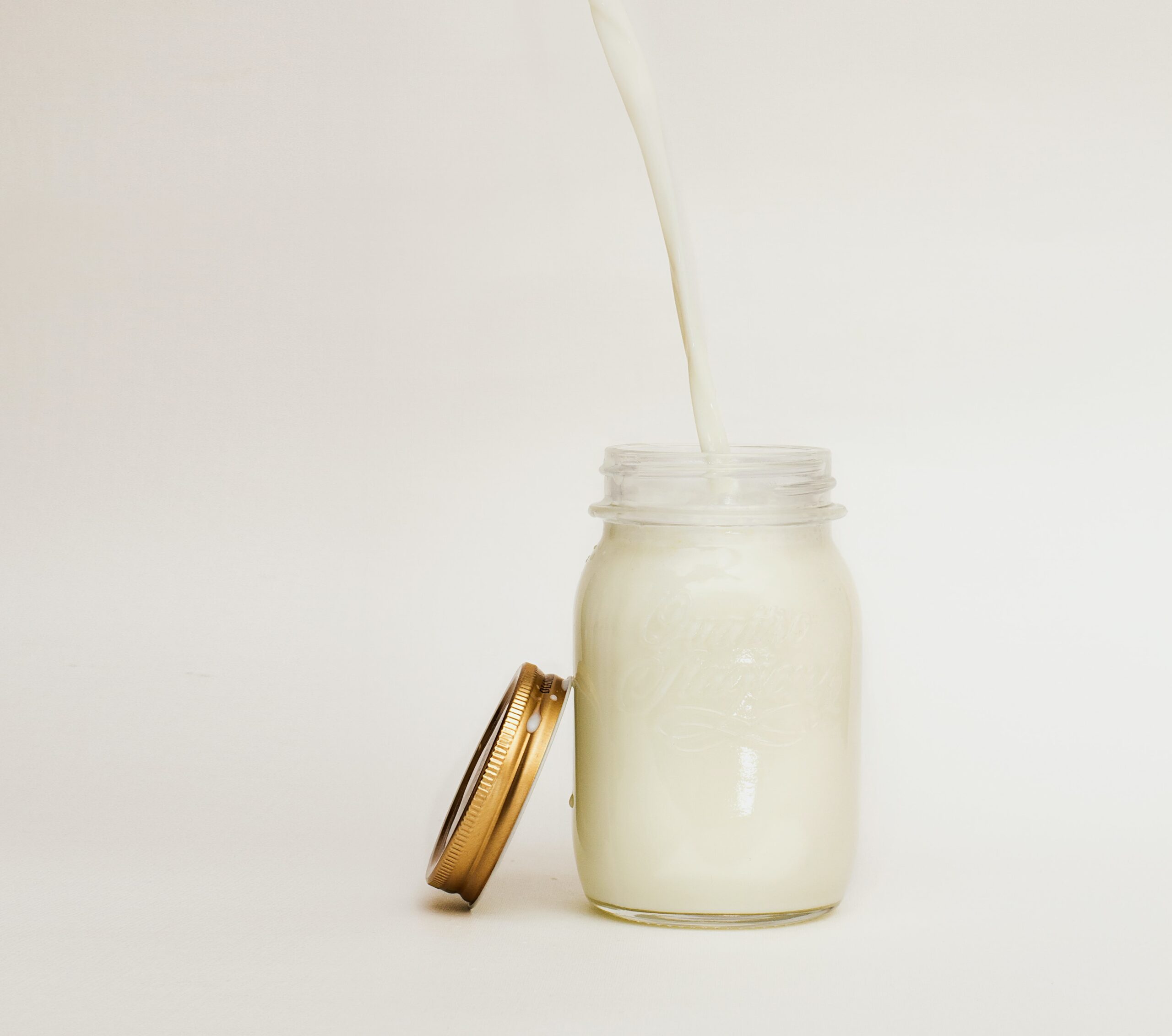 mason jar filled with mason jar filled with smoothie